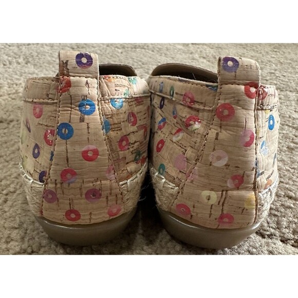 Vaneli Cork Slip On Sz 7.5 Espadrille Flat Loafer Niobe Cork Multi Color Comfort - Picture 2 of 8